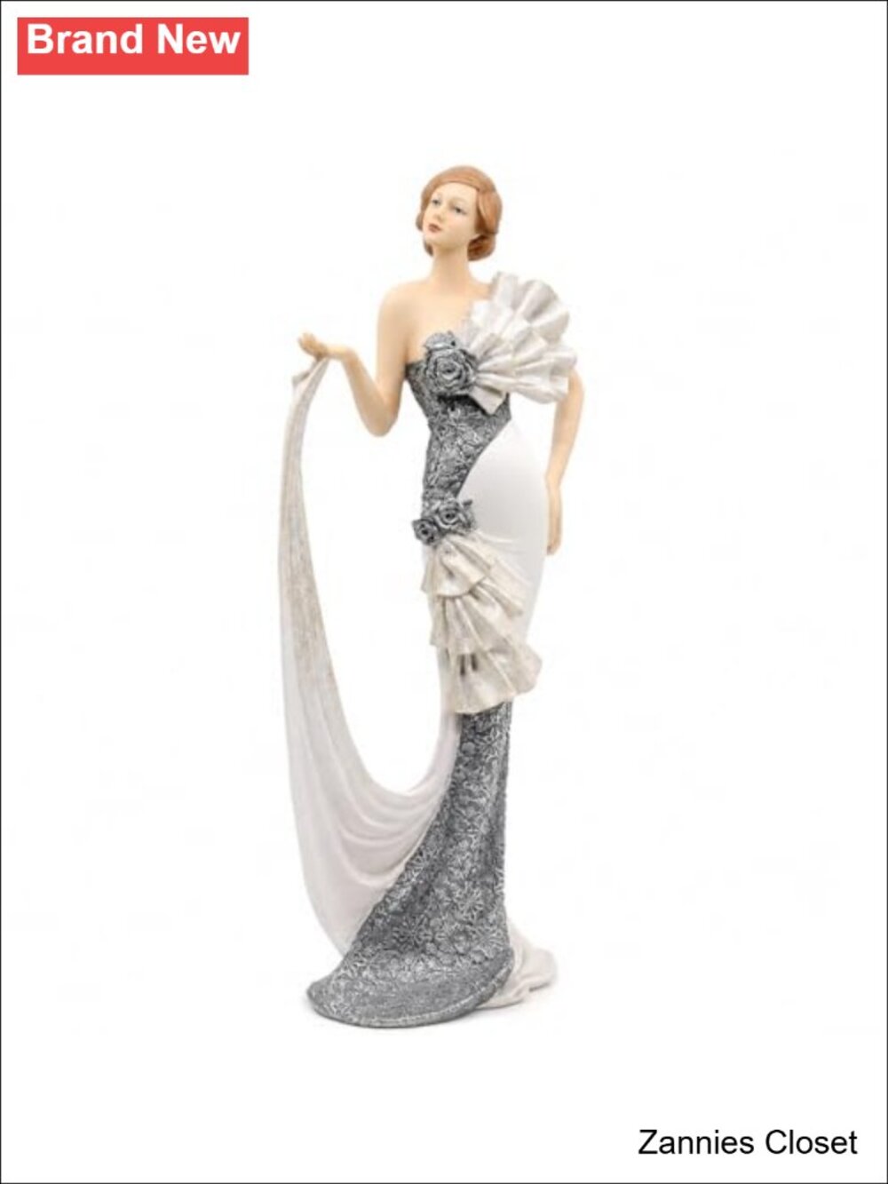✨ Victorian Lady Figurine Polyresin Art Deco Woman Statue Home Decor